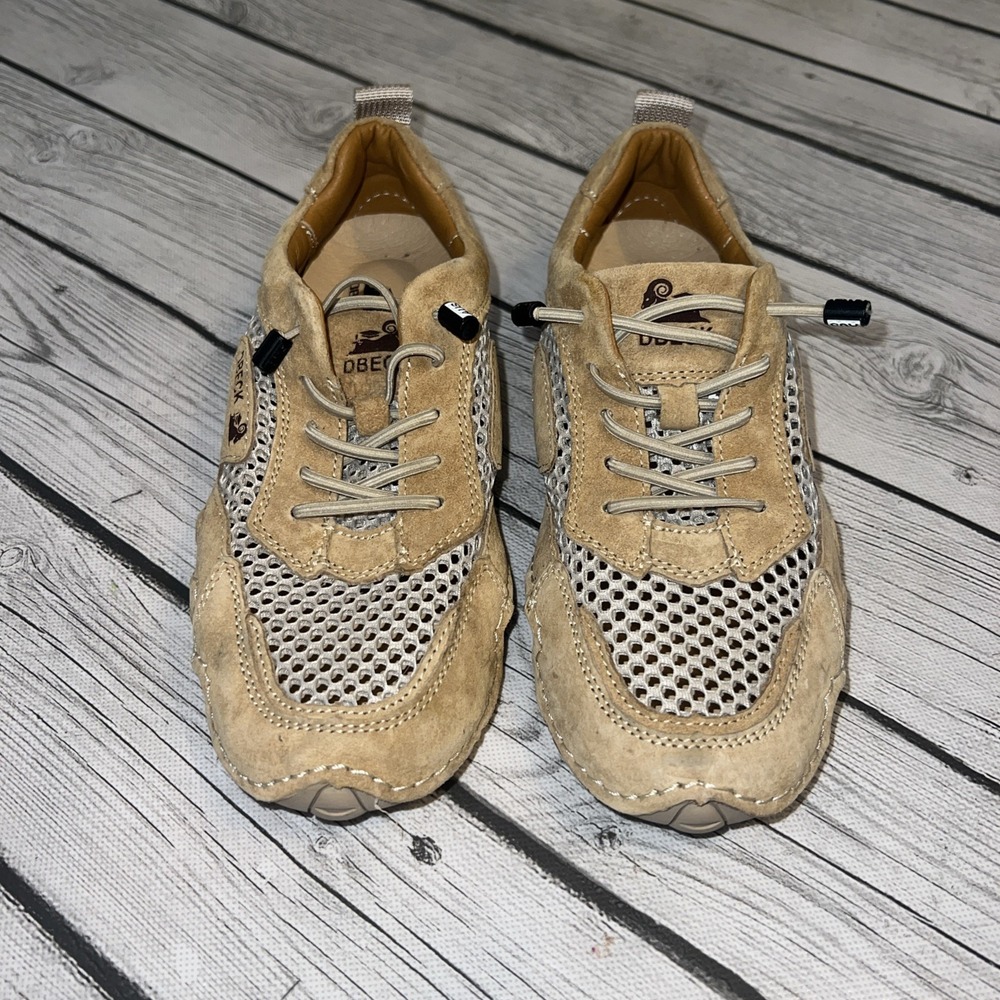Dbeck Airwalker Women's US 7 EU 37 Shoes Tan Comfort Casual Vent Hiking Walking